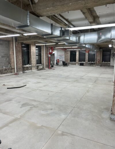 empty commercial space that appears to be under construction or renovation